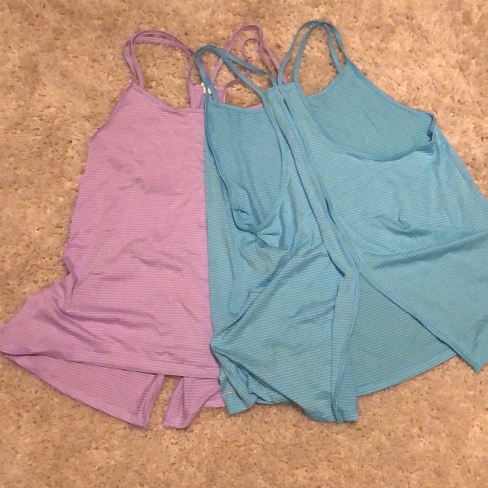 Split back workout shirts